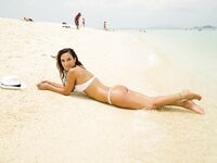 sandeee Micro Bikini On Public Beach