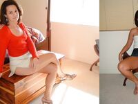 Mixed Milfs Dressed - Undressed Photos