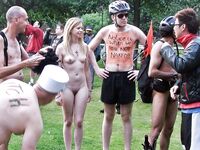 Nude public fun"