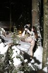 Kitsuna - Stretching in snow