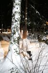 Kitsuna - Stretching in snow