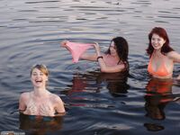 Young girl and her friends